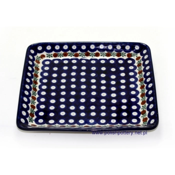 Taca kwadrat 21,5cm dek. 70X Tradycyjna Ważka